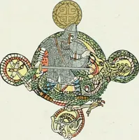 An illustration from L'oeuvre de Puig Cadafalch, architecte, 1896-1904 : architecture, décoration, mobilier, serrurerie, carrelages, &c, & (1904)