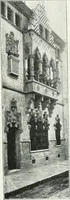 An illustration from L'oeuvre de Puig Cadafalch, architecte, 1896-1904 : architecture, décoration, mobilier, serrurerie, carrelages, &c, & (1904)