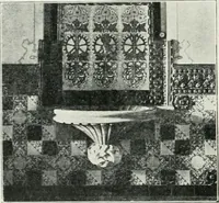 An illustration from L'oeuvre de Puig Cadafalch, architecte, 1896-1904 : architecture, décoration, mobilier, serrurerie, carrelages, &c, & (1904)