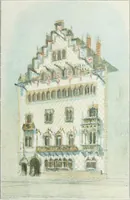 An illustration from L'oeuvre de Puig Cadafalch, architecte, 1896-1904 : architecture, décoration, mobilier, serrurerie, carrelages, &c, & (1904)