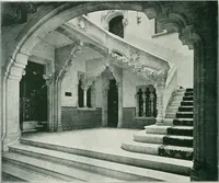 An illustration from L'oeuvre de Puig Cadafalch, architecte, 1896-1904 : architecture, décoration, mobilier, serrurerie, carrelages, &c, & (1904)