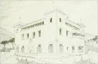An illustration from L'oeuvre de Puig Cadafalch, architecte, 1896-1904 : architecture, décoration, mobilier, serrurerie, carrelages, &c, & (1904)