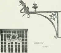 An illustration from L'oeuvre de Puig Cadafalch, architecte, 1896-1904 : architecture, décoration, mobilier, serrurerie, carrelages, &c, & (1904)