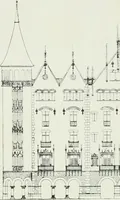 An illustration from L'oeuvre de Puig Cadafalch, architecte, 1896-1904 : architecture, décoration, mobilier, serrurerie, carrelages, &c, & (1904)