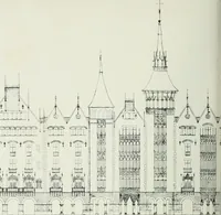An illustration from L'oeuvre de Puig Cadafalch, architecte, 1896-1904 : architecture, décoration, mobilier, serrurerie, carrelages, &c, & (1904)