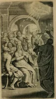 An illustration from L'office de l'église en latin et en français. Contenant l'office de la Vierge pour toute l'année: l'office des dimanches & des fêtes ... Avec une instruction pour les fidelles (1672)