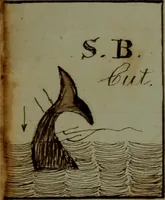 An illustration from [Logbook of the Saratoga (Ship) of New Bedford, Mass.; mastered by Frederick Slocum, kept by Washington Fosdick, on voyage from 3 Nov. 1856-1 June 1860] (1857)