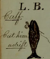 An illustration from [Logbook of the Saratoga (Ship) of New Bedford, Mass.; mastered by Frederick Slocum, kept by Washington Fosdick, on voyage from 3 Nov. 1856-1 June 1860] (1857)