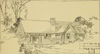 An illustration from Log cabins and cottages; how to build and furnish them (1908)