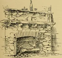 An illustration from Log cabins and cottages; how to build and furnish them (1908)