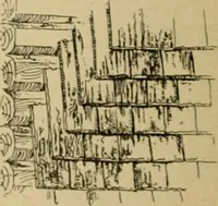An illustration from Log cabins and cottages; how to build and furnish them (1908)