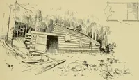 An illustration from Log cabins and cottages; how to build and furnish them (1908)