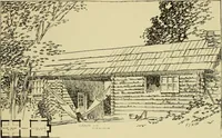 An illustration from Log cabins and cottages; how to build and furnish them (1908)