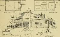 An illustration from Log cabins and cottages; how to build and furnish them (1908)