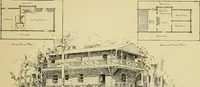 An illustration from Log cabins and cottages; how to build and furnish them (1908)