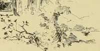 An illustration from Log cabins and cottages; how to build and furnish them (1908)