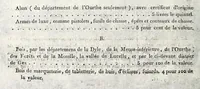 An illustration from Loi et arrêté du Directoire exécutif, concernant l'exportation des marchandises : des 19 et 21 thermidor, an IV de la République française, une et indivisible (1796)