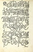 An illustration from Lo presente libro insegna la vera arte delo excelle[n]te scriuere de diuerse varie sorti de litere : lequali se fano p[e]r geometrica ragione & con la presente opera ognuno le potra imparare impochi giorni p[er] lo amaistramento, ragione, & essempli, come qui seguente vederai (1539)