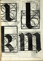 Picture 22 of 44 from Lo presente libro insegna la vera arte delo excelle[n]te scriuere de diuerse varie sorti de litere : lequali se fano p[e]r geometrica ragione & con la presente opera ognuno le potra imparare impochi giorni p[er] lo amaistramento, ragione, & essempli, come qui seguente vederai (1539), leaf 40