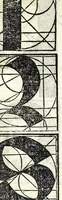 An illustration from Lo presente libro insegna la vera arte delo excelle[n]te scriuere de diuerse varie sorti de litere : lequali se fano p[e]r geometrica ragione & con la presente opera ognuno le potra imparare impochi giorni p[er] lo amaistramento, ragione, & essempli, come qui seguente vederai (1539)