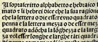 An illustration from Lo presente libro insegna la vera arte delo excelle[n]te scriuere de diuerse varie sorti de litere : lequali se fano p[e]r geometrica ragione & con la presente opera ognuno le potra imparare impochi giorni p[er] lo amaistramento, ragione, & essempli, come qui seguente vederai (1539)