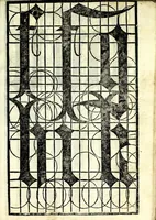 An illustration from Lo presente libro insegna la vera arte delo excelle[n]te scriuere de diuerse varie sorti de litere : lequali se fano p[e]r geometrica ragione & con la presente opera ognuno le potra imparare impochi giorni p[er] lo amaistramento, ragione, & essempli, come qui seguente vederai (1539)