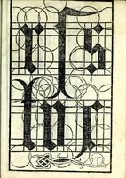 An illustration from Lo presente libro insegna la vera arte delo excelle[n]te scriuere de diuerse varie sorti de litere : lequali se fano p[e]r geometrica ragione & con la presente opera ognuno le potra imparare impochi giorni p[er] lo amaistramento, ragione, & essempli, come qui seguente vederai (1539)