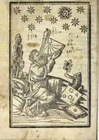 An illustration from Lo presente libro insegna la vera arte delo excelle[n]te scriuere de diuerse varie sorti de litere : lequali se fano p[e]r geometrica ragione & con la presente opera ognuno le potra imparare impochi giorni p[er] lo amaistramento, ragione, & essempli, come qui seguente vederai (1539)