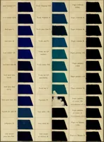 An illustration from Los colores de anilina de la Badische Anilin- & Soda-Fabrik, Ludwigshafen s/Rhin y su aplicación sobre lana, algodón, seda y otras fibras textiles (1902)