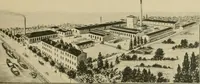 An illustration from Los colores de anilina de la Badische Anilin- & Soda-Fabrik, Ludwigshafen s/Rhin y su aplicación sobre lana, algodón, seda y otras fibras textiles (1902)