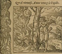 An illustration from Los emblemas de Alciato : traducidos en rhimas españolas ... (1549)