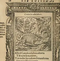 Picture 254 of 545 from Los emblemas de Alciato : traducidos en rhimas españolas ... (1549), leaf 121