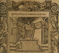 An illustration from Los emblemas de Alciato : traducidos en rhimas españolas ... (1549)