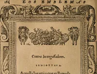 An illustration from Los emblemas de Alciato : traducidos en rhimas españolas ... (1549)