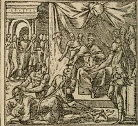 An illustration from Los emblemas de Alciato : traducidos en rhimas españolas ... (1549)