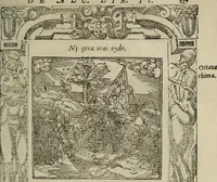 An illustration from Los emblemas de Alciato : traducidos en rhimas españolas ... (1549)