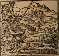 An illustration from Los emblemas de Alciato : traducidos en rhimas españolas ... (1549)