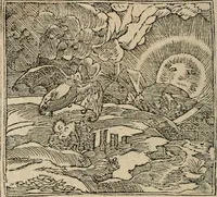 An illustration from Los emblemas de Alciato : traducidos en rhimas españolas ... (1549)