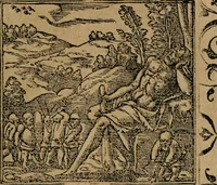 An illustration from Los emblemas de Alciato : traducidos en rhimas españolas ... (1549)