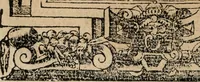 An illustration from Los emblemas de Alciato : traducidos en rhimas españolas ... (1549)