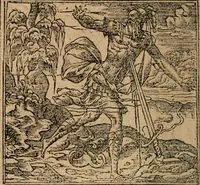 An illustration from Los emblemas de Alciato : traducidos en rhimas españolas ... (1549)