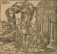 An illustration from Los emblemas de Alciato : traducidos en rhimas españolas ... (1549)