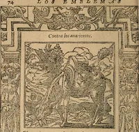 Picture 161 of 545 from Los emblemas de Alciato : traducidos en rhimas españolas ... (1549), leaf 77