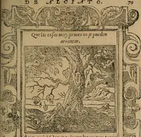 An illustration from Los emblemas de Alciato : traducidos en rhimas españolas ... (1549)