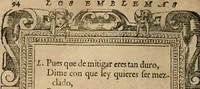 Picture 203 of 545 from Los emblemas de Alciato : traducidos en rhimas españolas ... (1549), leaf 97