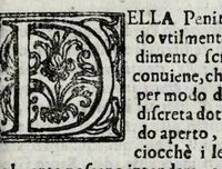 An illustration from Lo specchio di vera penitenzia di Fr. Iacopo Passauanti Fiorentino dell'Ordine de' predicatori : a miglior lezione ridotto, e dedicato al sereniss. principe di Toscana (1681)