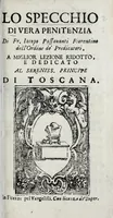 Picture 1 of 6 from Lo specchio di vera penitenzia di Fr. Iacopo Passauanti Fiorentino dell'Ordine de' predicatori : a miglior lezione ridotto, e dedicato al sereniss. principe di Toscana (1681), leaf 5
