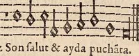 An illustration from Los psalmes de David metuts en rima / bernesa. (1583)