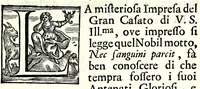 Picture 1 of 3 from Lo squadro di Antonio Camillo Leoni, sacerdote piacentino : trattato breve, mà d'utile, e necessario à professori di geometría, e d'architettura d'acque, per havere distanze de' siti, dare il suo à pretendenti legitimi nelle alluvioni de' fiumi, repararsi dalle corrosioni fluviali, e misurare un'acqua corente : dedicato all' illustrissimo, e reverendissimo monsignore Giorgio Barni, dall' illustrissimo signor conte Gio. Battista Landi (1699), leaf 11