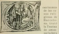 An illustration from Los religiosos en Cataluña durante la primera mitad del siglo 19 (1915)